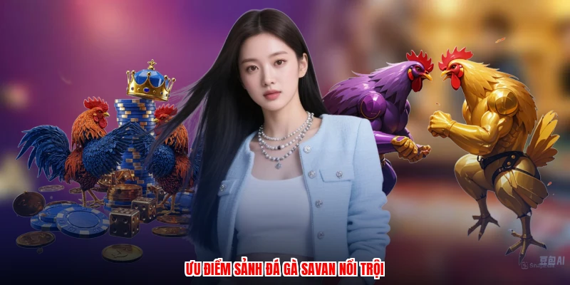 Ưu điểm sảnh đá gà savan nổi trội